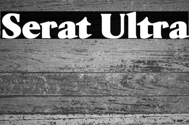 Serat Ultra Font examples