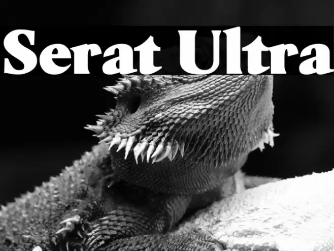 Serat Ultra Font examples