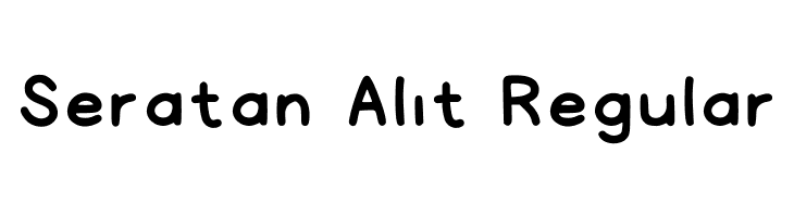 Seratan Alit Regular  font caratteri gratis