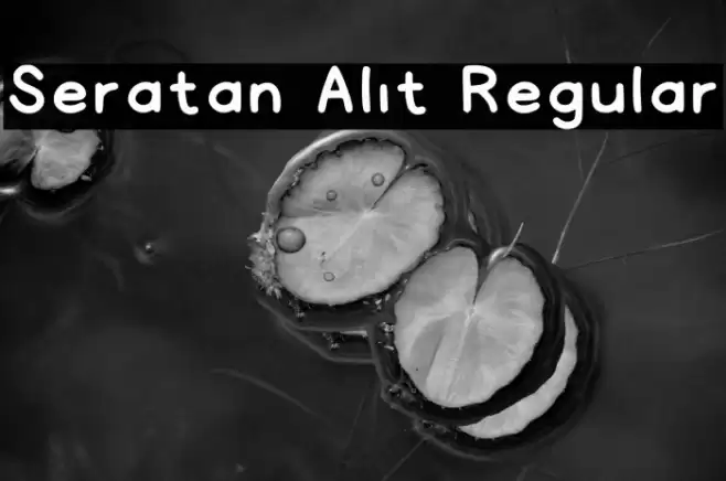 Seratan Alit Regular Font examples