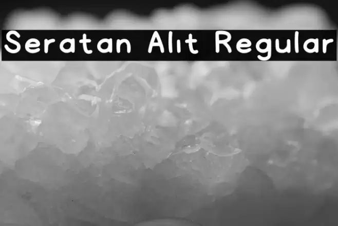 Seratan Alit Regular Font examples