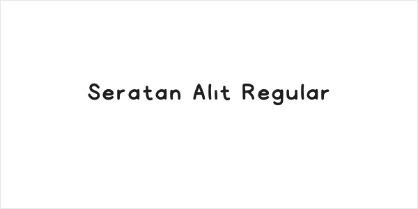 Seratan Alit Regular Logo