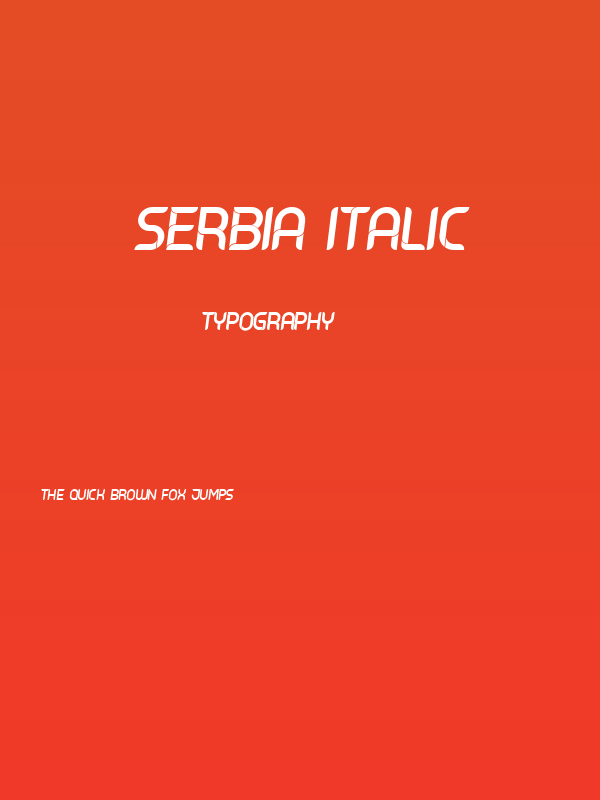 Serbia Italic Poster