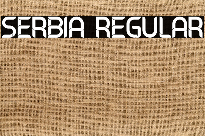 Serbia Regular Font examples