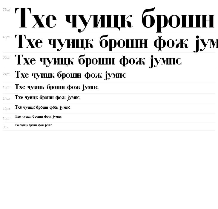 Serbian-Courier-Bold Waterfall