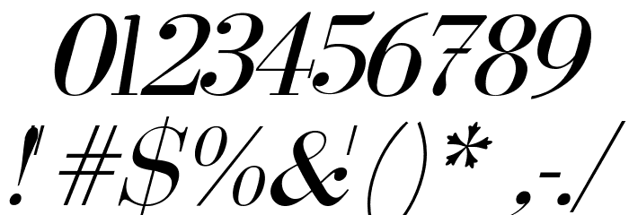 Serbian-Courier-Italic Font OTHER CHARS