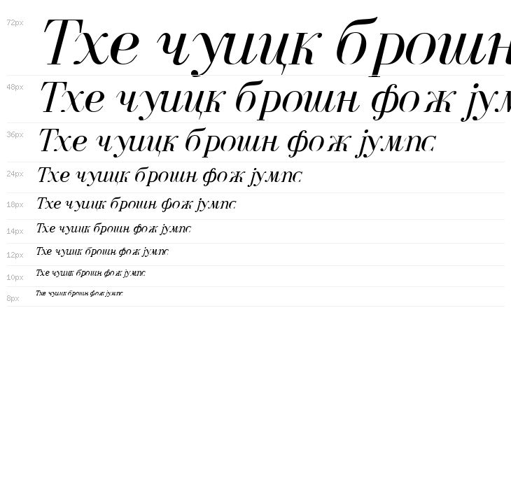 Serbian-Courier-Italic Waterfall