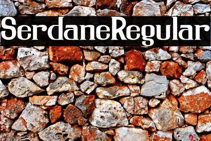 SerdaneRegular Example 1