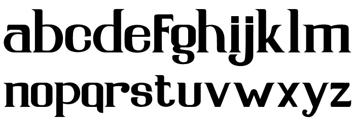 SerdaneRegular Font LOWERCASE