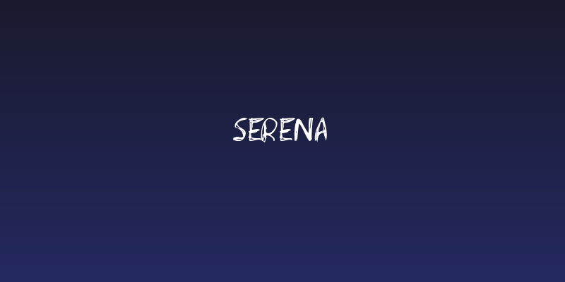 Serena Social Header
