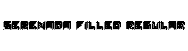 Serenada Filled Regular  Frei Schriftart Herunterladen
