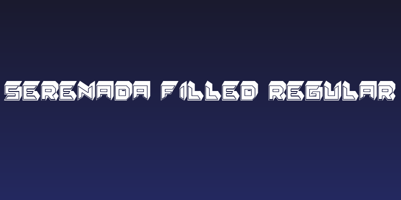 Serenada Filled Regular Social Header