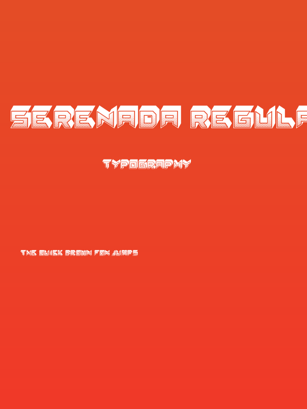 Serenada Regular Poster