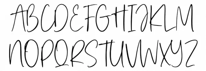 Serenade Essentials फ़ॉन्ट अपरकेस