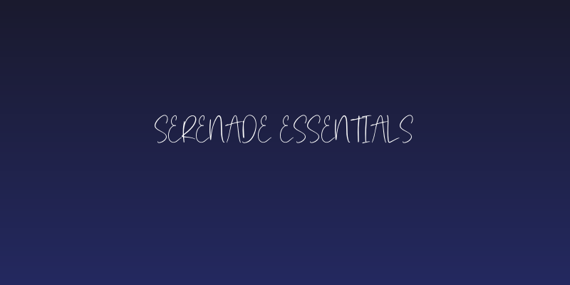 Serenade Essentials Social Header