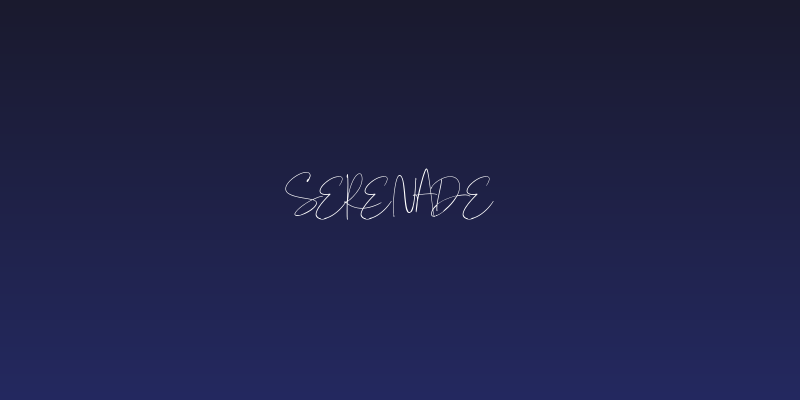 Serenade Social Header
