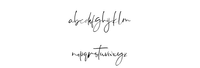 Serenade Font LOWERCASE