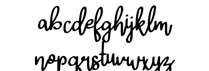 Serenatta Font LOWERCASE