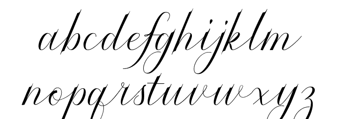 Serendipity Font LOWERCASE