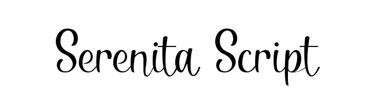 Serenita Script  لخطوط تنزيل