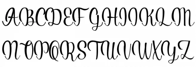 Serenita Script Шрифта ВЕРХНИЙ