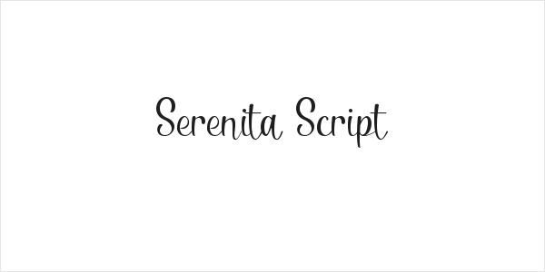 Serenita Script Logo