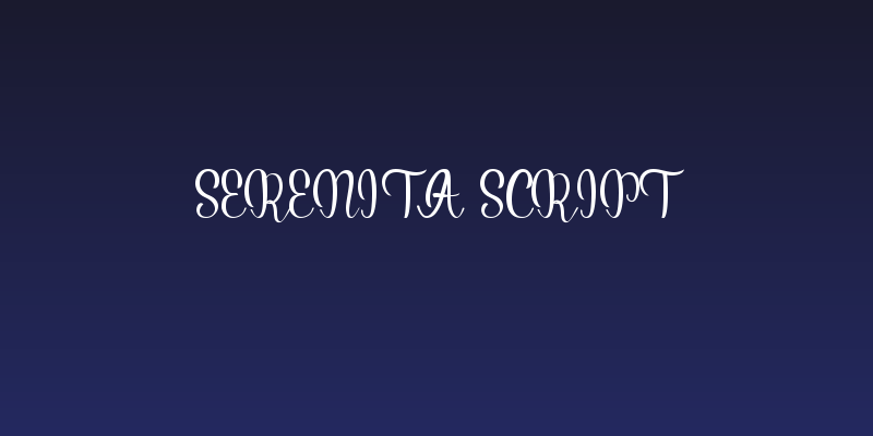 Serenita Script Social Header