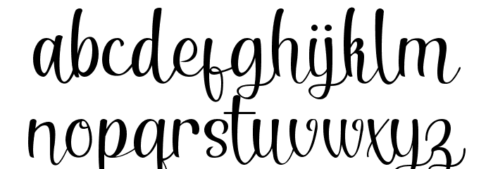Serenita Script Font LOWERCASE