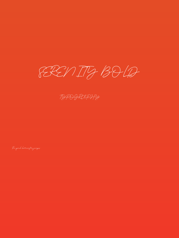 Serenity-Bold Poster