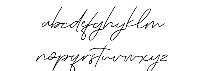 Serenity-Bold Font LOWERCASE