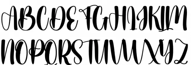 Serenity Christmas Caratteri MAIUSCOLE