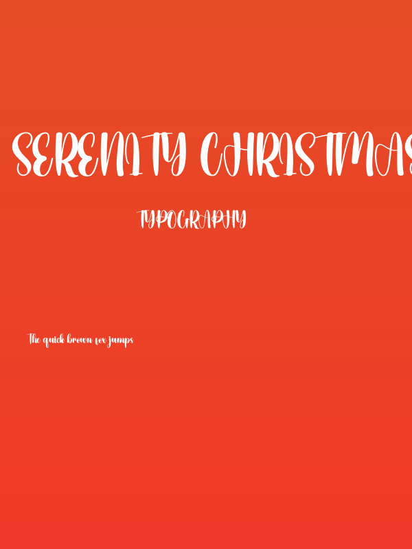 Serenity Christmas Poster