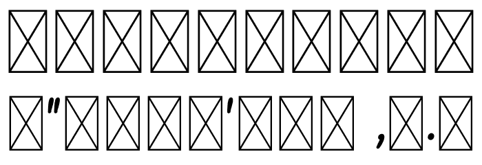 Serenity Personal Use Font OTHER CHARS
