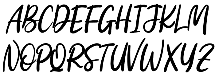 Serenity Personal Use Font UPPERCASE