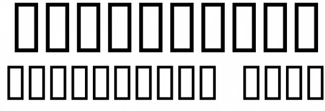 Serenity Font OTHER CHARS