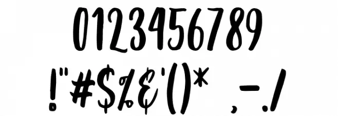 Serenity Font OTHER CHARS