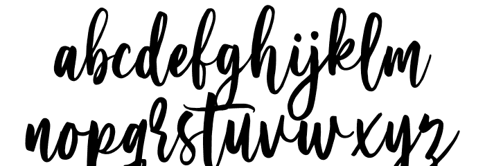 Serenity Font LOWERCASE