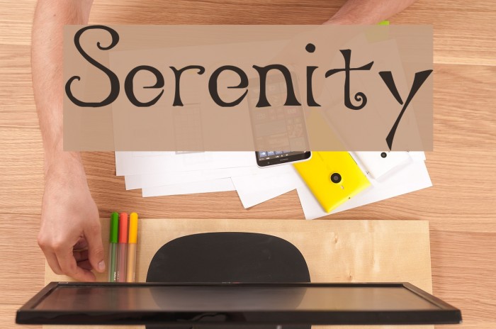 Serenity Font examples