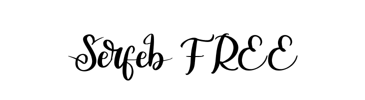 Serfeb FREE  Frei Schriftart Herunterladen