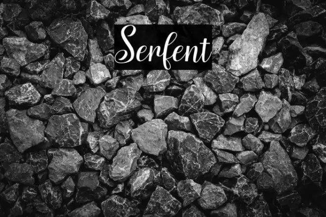 Serfent Font examples