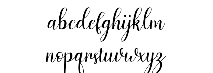 Serfent Font LOWERCASE