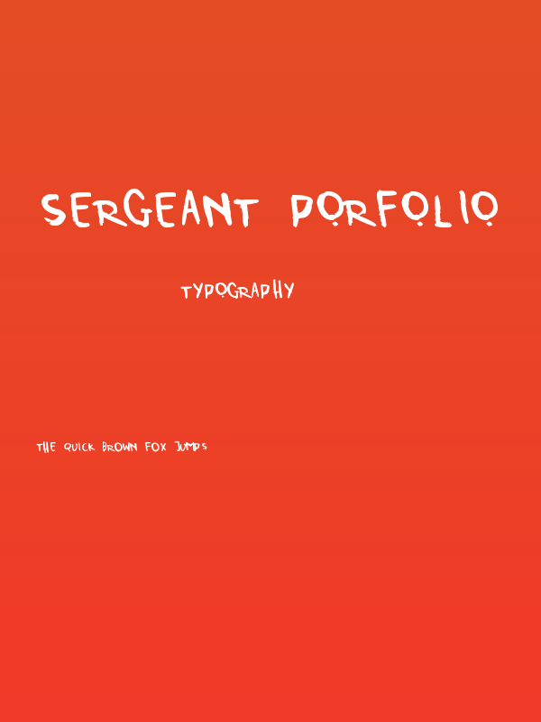 Sergeant Porfolio Poster