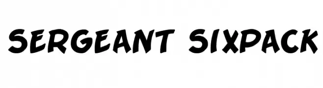 Sergeant SixPack  Frei Schriftart Herunterladen