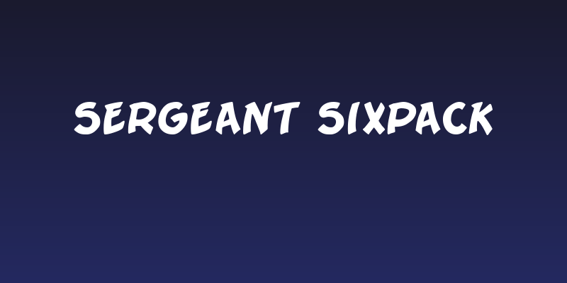 Sergeant SixPack Social Header