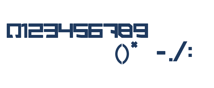 Sergeant TechnicFont 2 Other Characters