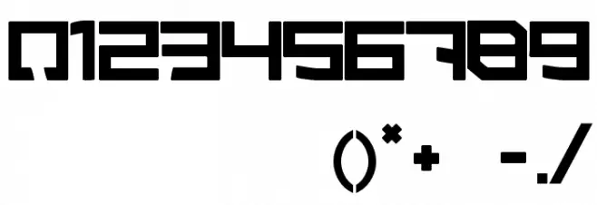 Sergeant TechnicFont 2 Font OTHER CHARS