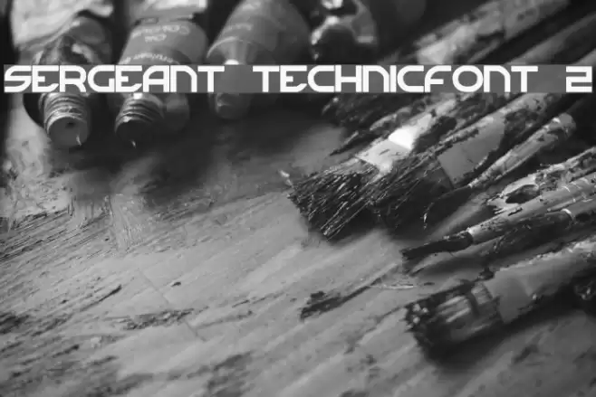 Sergeant TechnicFont 2 Font examples