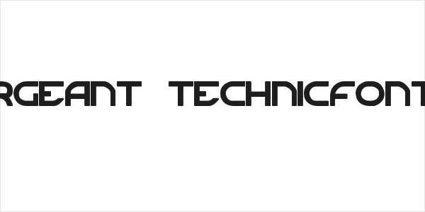 Sergeant TechnicFont 2 Logo