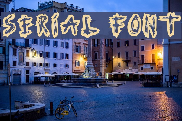 Serial Font Font examples