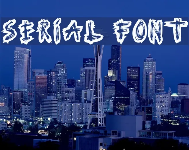Serial Font Example 3